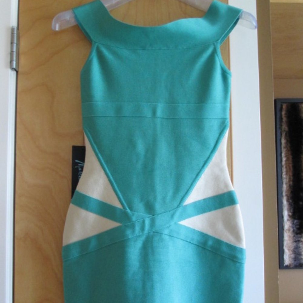 Guess by Marciano dress green bodycon size xs